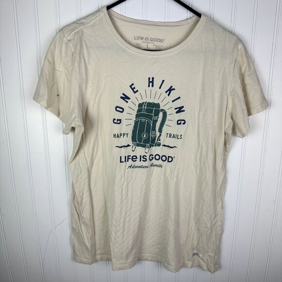 Life is Good Womens Crusher Tee Short Sleeve Hiking‎ Size Large - Picture 1 of 5